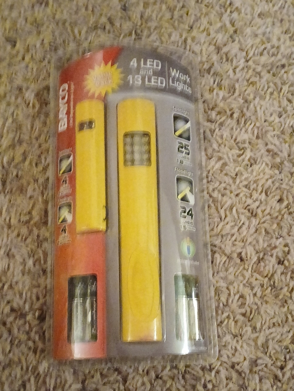 Yellow LED Work Light Set - 2 Pack